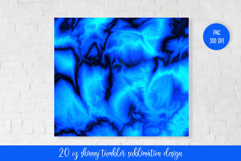 Marble Tumbler Sublimation Wrap. Dark Blue Tumbler Design Sublimation LaBelezoka 