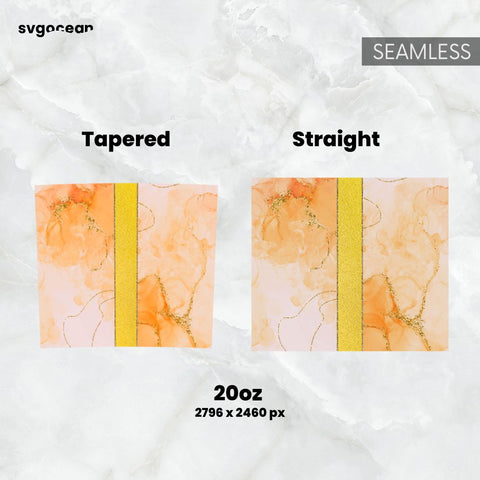 Marble Tumbler Wrap | PNG Bundle | Tumbler 20oz Sublimation SvgOcean 