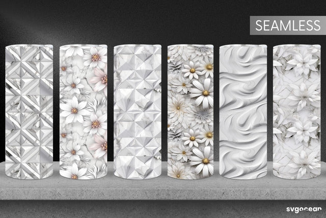 Marble Tumbler Wrap | Skinny 20 oz | Sublimation SVG SvgOcean 