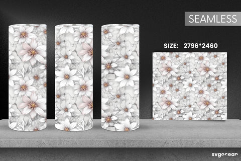 Marble Tumbler Wrap | Skinny 20 oz | Sublimation SVG SvgOcean 