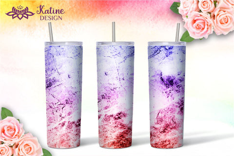 Marble Tumbler, Yellow Pink, Blue Purple, Teal Yellow, Teal Purple, Purple Red, Abstarct Ombre Colorful Tumbler, Gradient Wrap Design Sublimation Bundle for 20 Oz Skinny Tumbler Straight and Tapered PNG Sublimation KatineDesign 