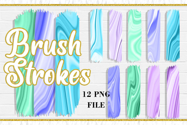 Marble wave Brush Strokes, PNG Sublimation Design Sublimation artnoy 