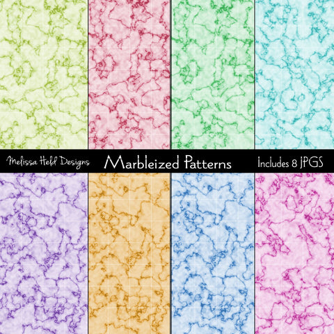 Marbleized Patterns Melissa Held Designs 