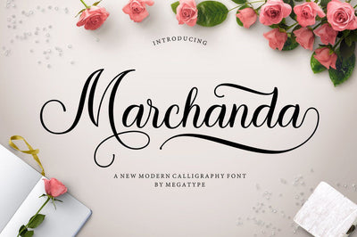 Marchanda Script Font Megatype 
