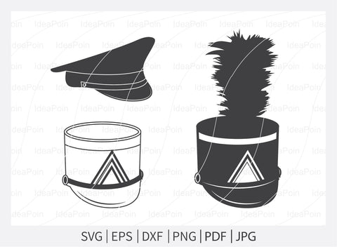 Marching Band Hat SVG, Marching Band SVG, Shako Hat svg, Marching Band Hat Silhouette, Color Guard SVG, Vector, Cricut file, Marching Band SVG Dinvect 