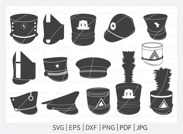 Marching Band Hat SVG, Marching Band SVG, Shako Hat svg, Marching Band Hat Silhouette, Color Guard SVG, Vector, Cricut file, Marching Band SVG Dinvect 