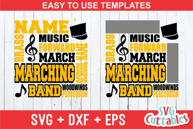 Marching Band Subway Art SVG Svg Cuttables 