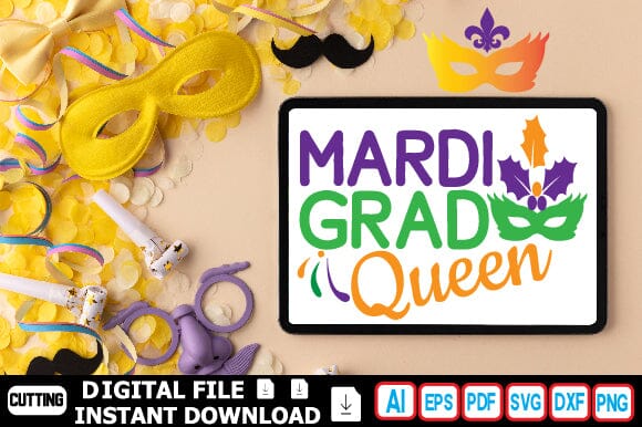 Mardi Grad Queen SVG Craftlabsvg24 