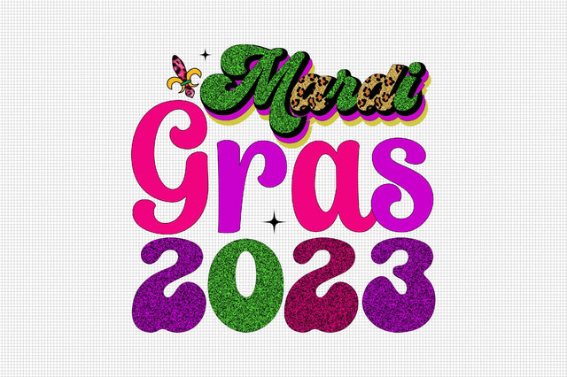 Mardi Gras 2023 Sublimation SVGArt 