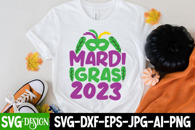 Mardi Gras 2023 SVG Cut File, Mardi Gras 2023 Sublimation PNG SVG BlackCatsMedia 