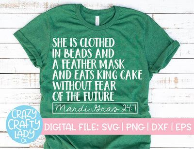Mardi Gras 24:7 SVG Crazy Crafty Lady Co. 