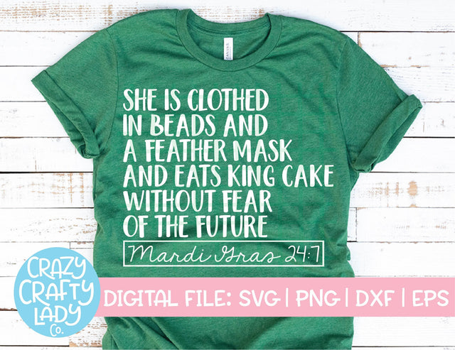 Mardi Gras 24:7 SVG Crazy Crafty Lady Co. 