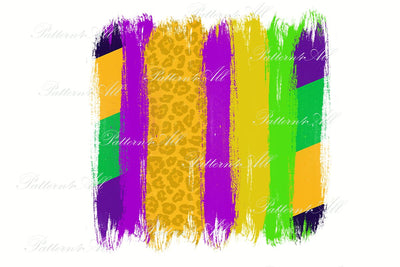 Mardi Gras brushstrokes background,Mardi Gras t-shirt patches,Purple,Green and Gold backsplash decoration,Mardi gras sublimation Png files Sublimation ArtStudio 