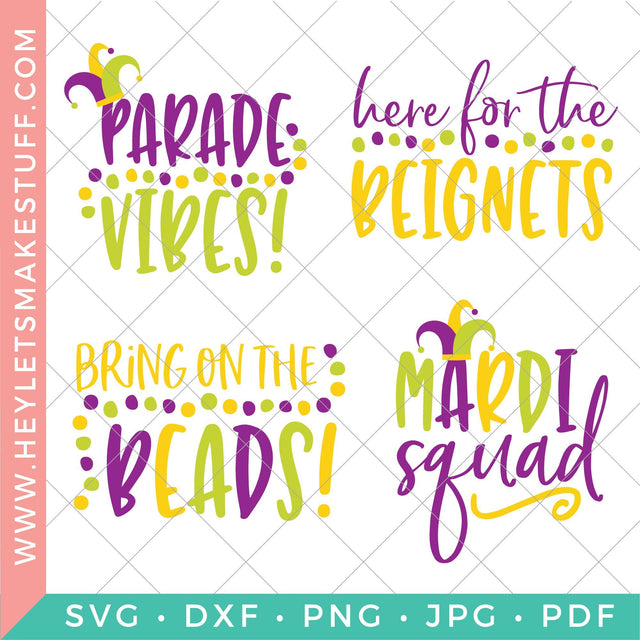 Mardi Gras Bundle SVG Hey Let's Make Stuff 