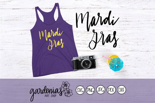 Mardi Gras Casual SVG Gardenias Art Shop 