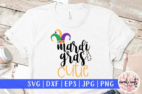 Mardi Gras Cutie - Mardi Gras SVG EPS DXF PNG SVG CoralCutsSVG 