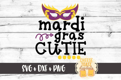 Mardi Gras Cutie - Mardi Gras SVG Files SVG Cheese Toast Digitals 