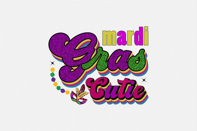 Mardi Gras Cutie Sublimation SVGArt 