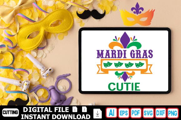 Mardi Gras Cutie SVG Craftlabsvg24 