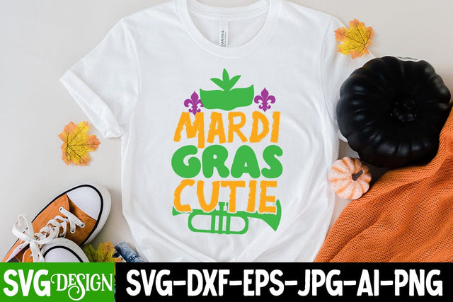 Mardi Gras Cutie SVG Cut File, Mardi Gras Cutie Sublimation PNG SVG BlackCatsMedia 