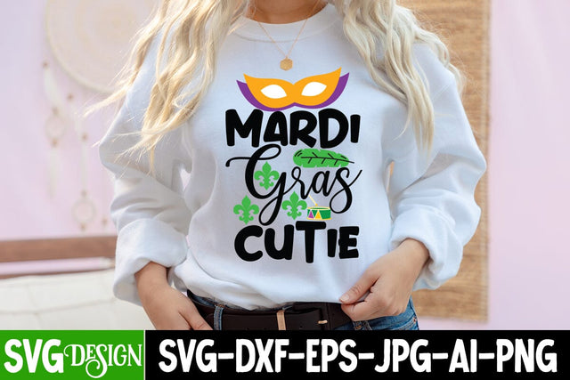 Mardi Gras Cutie SVG Cut File, Mardi Gras Cutie SVG Quotes SVG BlackCatsMedia 