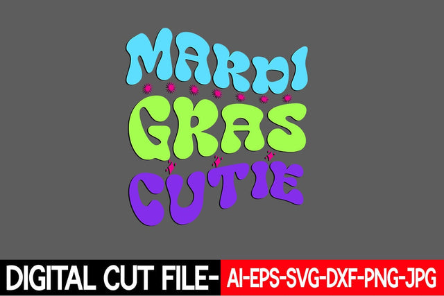 Mardi Gras Cutie Svg Cut File SVG Blessedprint 