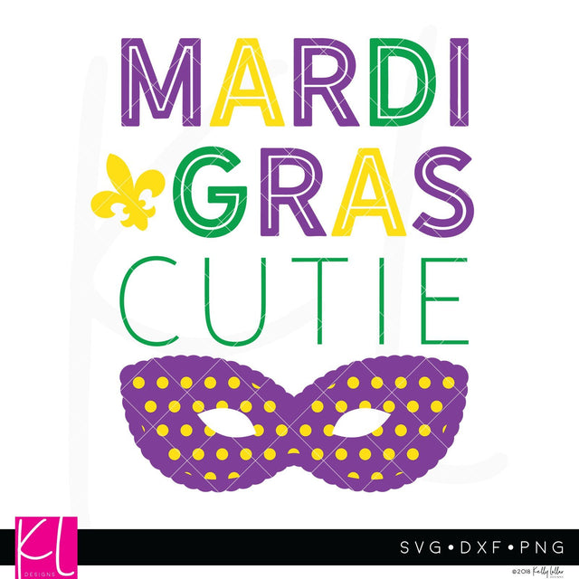 Mardi Gras Cutie SVG Kelly Lollar Designs 