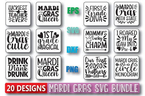 Mardi Gras Day SVG Bundle SVG Shahin alam 