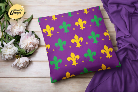 Mardi Gras digital papers, Mardi Gras seamless patterns Digital Pattern Klava P 