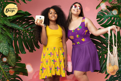 Mardi Gras digital papers, Mardi Gras seamless patterns Digital Pattern Klava P 