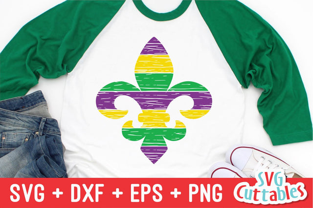 Mardi Gras Distressed Fleur De Lis Svg Cuttables 