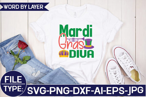 Mardi Gras Diva SVG Cut File SVG Studio Innate 