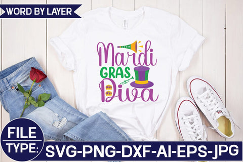 Mardi Gras Diva SVG Cut File SVG Studio Innate 