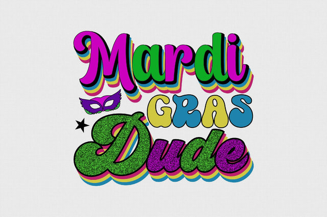Mardi Gras Dude Sublimation SVGArt 