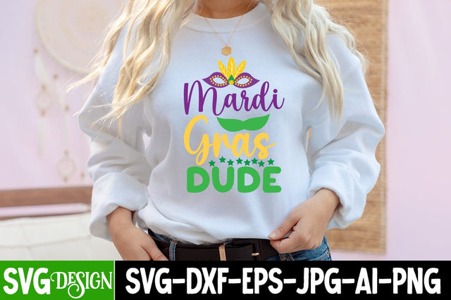 Mardi Gras Dude SVG Cut File, Mardi Gras Dude SVG Design, Mardi Gras Dude PNG SVG BlackCatsMedia 