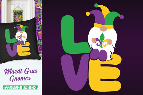 Mardi Gras Gnome Svg, Love Gnome Svg, Mardi Gras SVG SvgMonkeys 