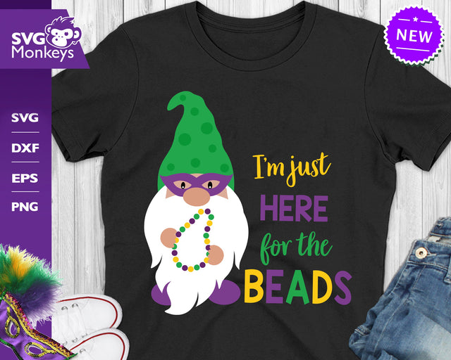 Mardi Gras Gnome Svg, Mardi Gras Beads Svg, Gnome Svg SVG SvgMonkeys 