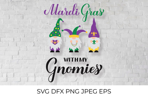 Mardi Gras gnomes SVG LaBelezoka 