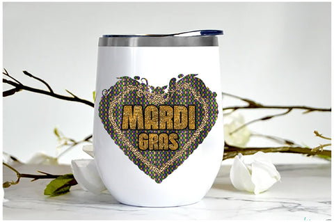 Mardi Gras Heart Sublimation Sublimation Jagonath Roy 