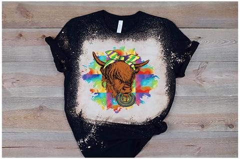 Mardi Gras Highland Cow Sublimation Sublimation Jagonath Roy 