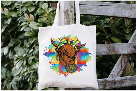 Mardi Gras Highland Cow Sublimation Sublimation Jagonath Roy 