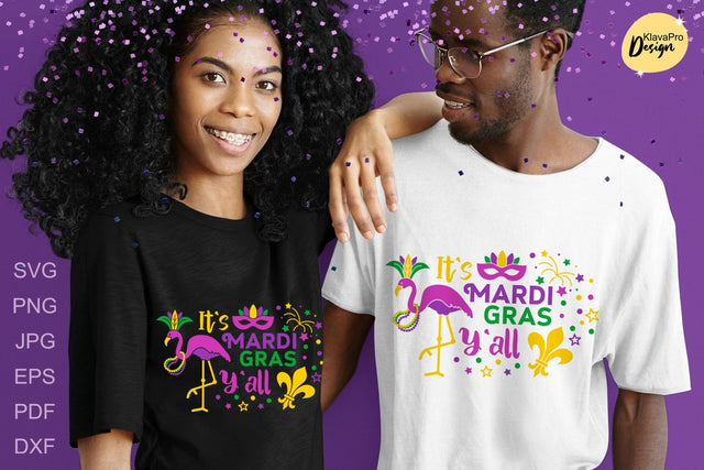 Mardi Gras | It`s Mardi Gras Y`all| Flamingo SVG SVG Klava P 