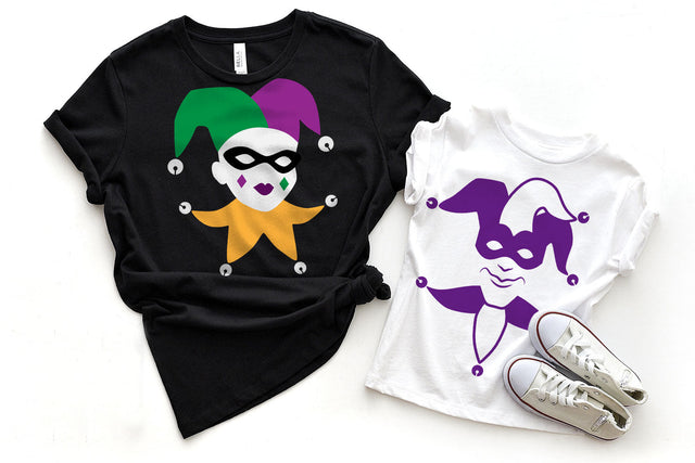 Mardi Gras Jester Duo SVG SVG Designed by Geeks 