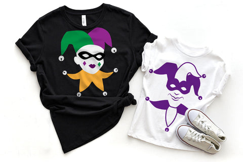Mardi Gras Jester Duo SVG SVG Designed by Geeks 