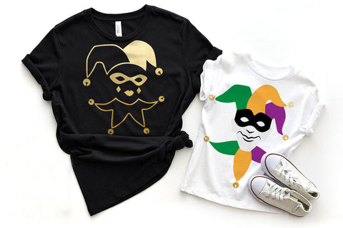 Mardi Gras Jester Duo SVG SVG Designed by Geeks 