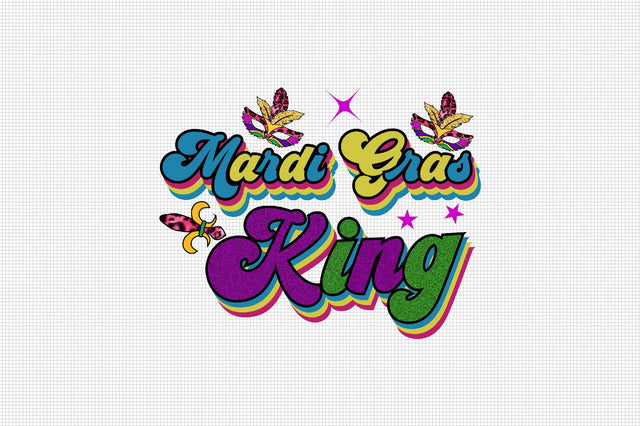Mardi Gras King Sublimation SVGArt 