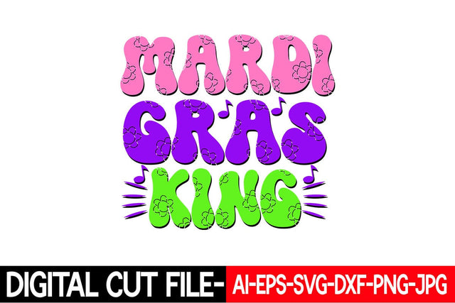 Mardi Gras King Svg Cut File SVG Blessedprint 