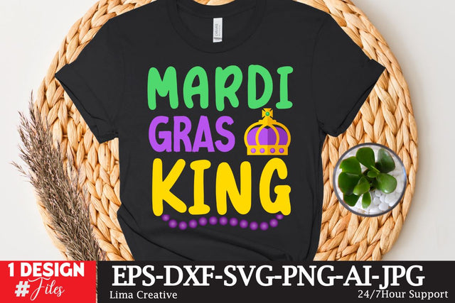 Mardi Gras King SVG Cut File SVG Insomnia Std 