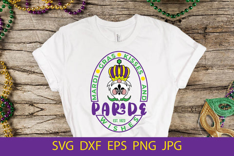 Mardi Gras Kisses And Parade Wishes SVG Free For Commercial Use SVG Sintegra 