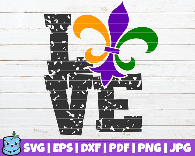 Mardi Gras Love SVG MintyMarshmallows 